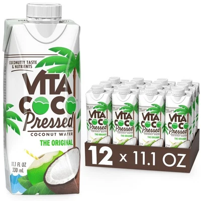 Vita Coco Organic Coconut Water, Extra Coconut 11.1 Fl Oz (Pack of 12) - Image 1 of 4