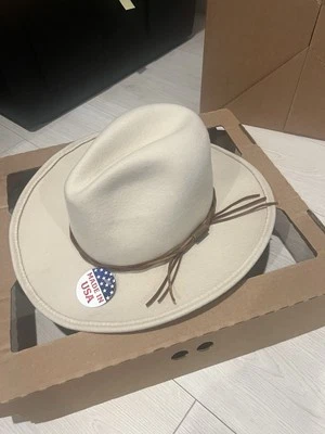 STETSON GUS РАЗДАВЛИВАЕМАЯ ШЕРСТЬ КОВБОЙСКАЯ ШЛЯПА ВЕСТЕРН размер XL - Изображение 1 из 3