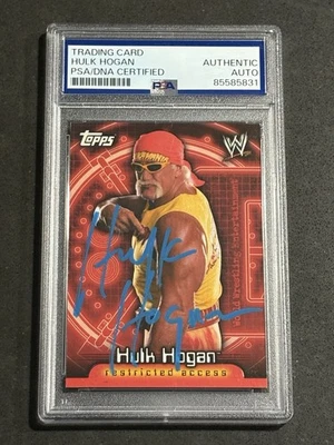 HULK HOGAN 2006 TOPPS WWE INSIDER RESTRICTED ACCESS SIGNED AUTO CARD PSA/DNA - Image 1 of 2