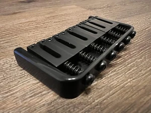 6 String Hardtail Fixed Bridge - Black - Free Shipping! - Picture 1 of 10