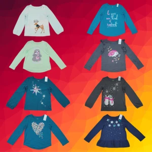 New Sonoma Girls Long Sleeve Cotton Tee Top Pick yours NWT Size 4,5,6,6X,7,8,10 - Picture 1 of 20