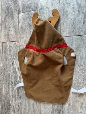 Navidad Halloween Perro Disfraz Reno Ciervo Suéter Abrigo Chaqueta Lentejuelas Sudadera con Capucha Foto 1 de 4