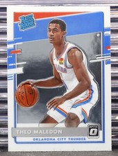 Theo Maledon 2020-21 Panini Donruss Optic Rated Rookie #184 RC Thunder Base Card
