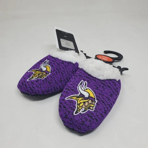 NFL Minnesota Vikings Poly Knit Infant Baby Bootie Shoes 4 Sizes Cover