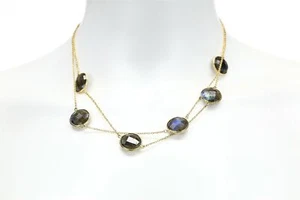 ARGENTO VIVO Gold Long Strand Necklace 133381 - Picture 1 of 2