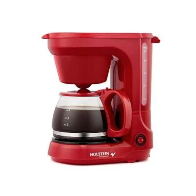 Holstein Housewares, 5-Cup Coffee Maker, Red - Image 1 of 4