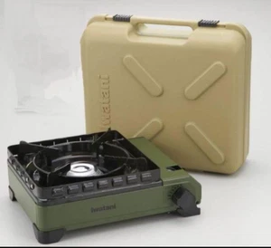 Iwatani Tragbarer Gaskocher Kassette Fu Tough Maru Outdoor Olive CB-ODX-1-OL Neu - Bild 1 von 13