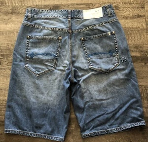 Vtg Baggy Shorts Men’s 38 Blue Denim Jean Rocawear Loose Relaxed Skater Y2K - Picture 1 of 7