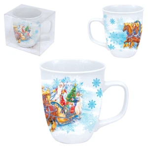 Kaffeetasse Weihnachten Tasse Teetasse Santa Claus Ded Moroz Snegurochka Тройка - Bild 1 von 1