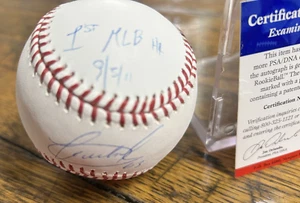 Jesus Montero PSA/DNA Signed Rookie 1st Homerun Ball Autograph Auto NY Yankees - Picture 1 of 5