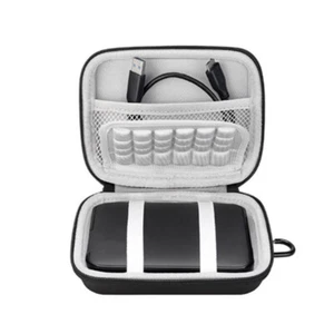 EVA USB Cable Storage Box Earphone Storage Case Mobile Organizer Zipper Pouch - Picture 1 of 7