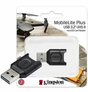 Kingston MobileLite Plus Memory Card Readers micro SD SDHC SDXC UHS-II USB 3.2 - Picture 1 of 5