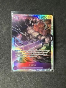 One Piece Romance Dawn Bandai Trading Card Kaido Secret Rare Foil OP01-094 - Picture 1 of 2