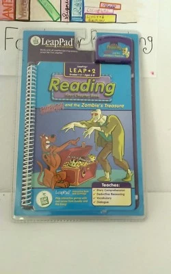 New Leap Frog Leap Pad Book & Cartridge Scooby Doo Zombie's Treasure Grade 1-3  - Image 1 of 4
