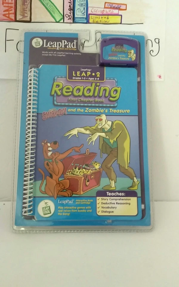 New Leap Frog Leap Pad Book & Cartridge Scooby Doo Zombie's Treasure Grade 1-3  - Image 1 of 4