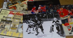 12 Hockey Autogramme (meist 8x10s) Bruins & andere; Grant Fuhr, Jeremy Roenick ++ - Bild 1 von 15
