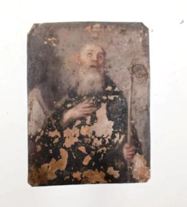 Piccolo dipinto antico su rame del XVII secolo - Imagen 1 de 8