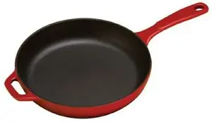 Lodge Enameled Cast Iron Skillet, 11-inch, Red - Picture 1 of 6