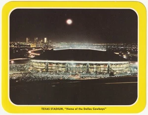Scarce Dallas Cowboys Texas Stadium Rounded Corners Jumbo Postcard - Night View - Imagen 1 de 2