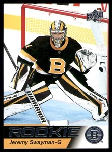 2021-22 Upper Deck NHL Star Rookie Box Set - Jeremy Swayman #3 (RC) - Picture 1 of 2