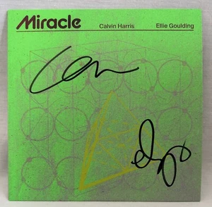 SIGNED!! Calvin Harris, Ellie Goulding Miracle CD  Brand New - Picture 1 of 2