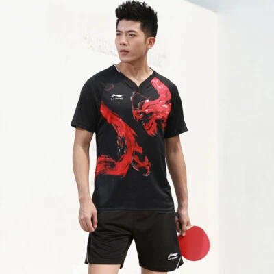 Men Table Tennis Asian Cup Costume Clothing Suit Kids Badminton Outdoor Sports - Image 1 of 4