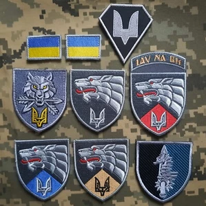 Set 9 Aufnäher Ukrainische Armee Spezialeinsatzkräfte SOF SWAT Abzeichen Abzeichen - Bild 1 von 16