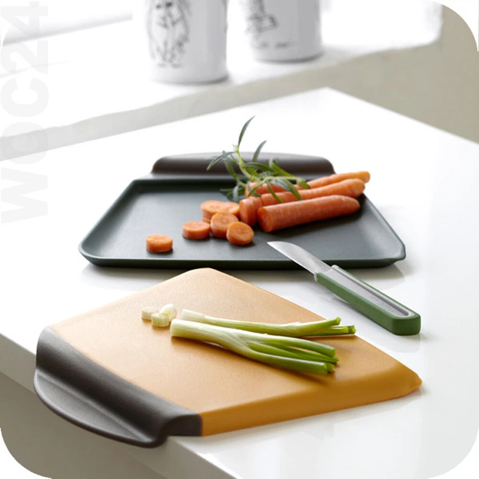 Schneidebrett Kunststoff Tranchierbrett Camping Servierplatte Schale Anschlag - Bild 1 von 1