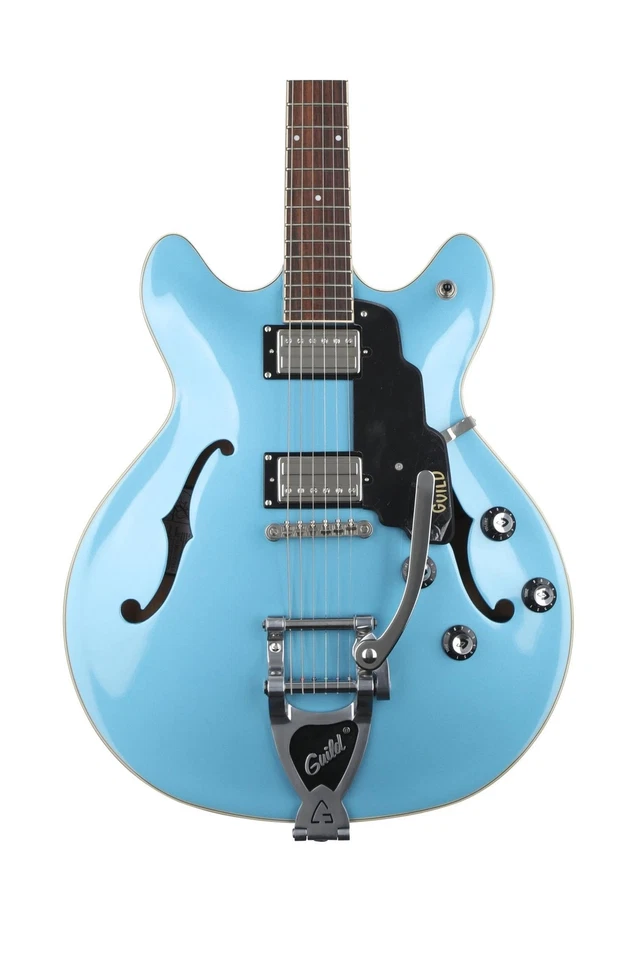 Guild Starfire I Double Cut Newark Series Electric Guitar Pelham Blue X2147