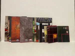 HeroClix Map Lot x13 Batman DC Marvel Avengers Playmats Levels Folded - Picture 1 of 11