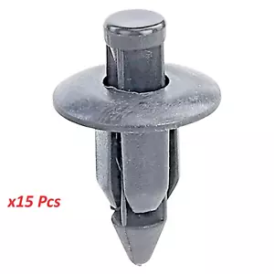 6mm Plastic Rivet Trim Clips x15 Honda Yamaha Suzuki Kawasaki Bike Fairing Panel - Picture 1 of 19
