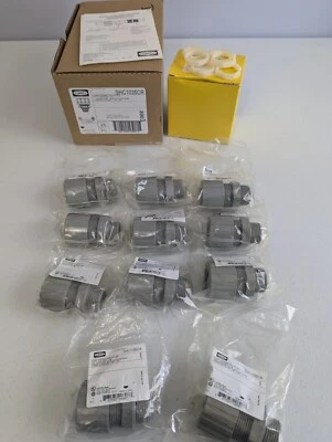 11 HUBBELL SHC1035CR 3/4" NPT Nylon Cord Connector Fittings  & 50 Locknuts NEW - Image 1 of 4