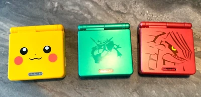 NEW Nintendo Game Boy Advance GBA SP Custom Pikachu Yellow System AGS 001 - Image 1 of 4