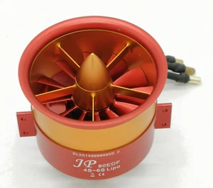 JP Hobby Full Metal 80mm 12 Blade EDF Fan Unit 6S Brushless Motor For RC Jets - Picture 1 of 4