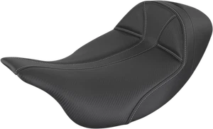 SADDLEMEN Dominator Solo Fits Seat - Extended Reach - W/o Backrest - Black W/ - Picture 1 of 1