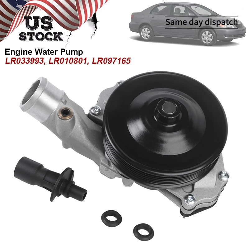 Water Pump For Range Rover Land Sport Velar Jaguar F-Pace XF LR4 XJ XFR F-Type Foto 1 de 4