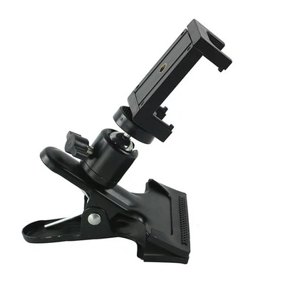 Alloy Camera Clip Clamp Flash Holder Mount w/ 360 Swivel Photography Ball-Head - Image 1 of 4