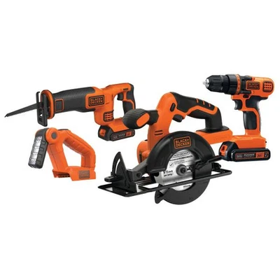 Kit combinado de herramientas eléctricas BLACK+DECKER 20V MAX*, 4 herramientas -BD4KITCDCRL Foto 1 de 4