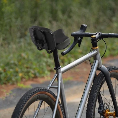 Cojín suave de PU para respaldo para sillín de bicicleta con respaldo de repuesto Foto 1 de 4