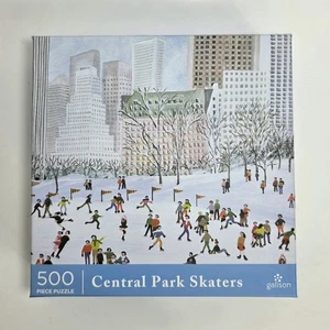 Galison Central Park Skaters 500 Piece Jigsaw Puzzle Christmas Holiday - Picture 1 of 4