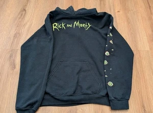 Rick and Morty Adulto Natación Pull Over Sudadera con Capucha Frontal Túnel Bolsillo Talla Pequeña - Imagen 1 de 6