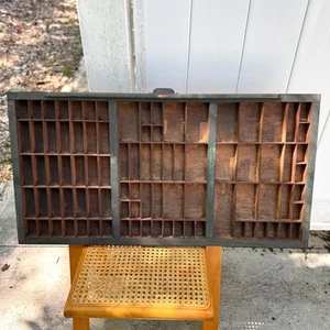 Antique Printer's Tray - Picture 1 of 6