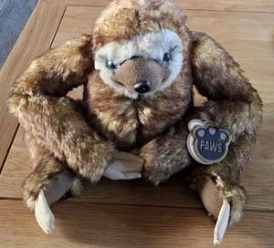 Pfoten Faultier Stofftier Plüschtier Whitehouse Freizeit Kuscheltier mit Etikett - Bild 1 von 9