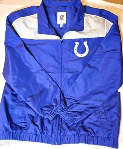 NWT Mens XL NFL Indianapolis Colts Full Zip Windbreaker Mesh Liner - Picture 1 of 11