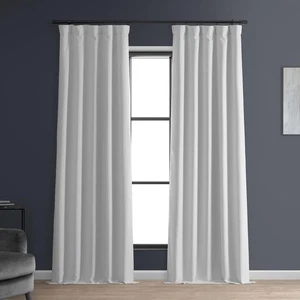 Solid Thermal Insulated Blackout Curtains for Bedroom 96 Inches Long Curtain ... - Picture 1 of 9