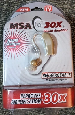 Nuevo Amplificador de Sonido MSA 30x Artículo Recargable Auriculares Cargador Rápido Sellado  Foto 1 de 4