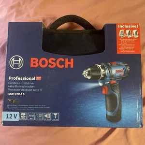 Avvittatore Cordless A Batteria Drill Driver Gsr 12v-15 Portatile Batt Inclusa - Foto 1 di 8