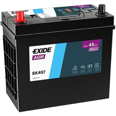 EXIDE EK457 STOP & START AGM Batterie de Démarrage 12V 45Ah 380A EN - Photo 1/4