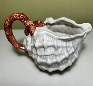 Vtg FITZ & FLOYD Conch Coral Shell Creamer Oceana Nautical 1989 - Picture 1 of 8
