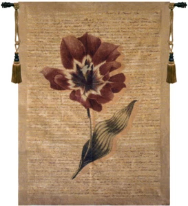 Tapiz tejido amapolas de Flandes | Elegante colgante de pared con túnel para colgar - Imagen 1 de 1